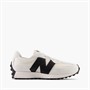 New Balance Kids 327 Bungee Lace Trainers White/Black