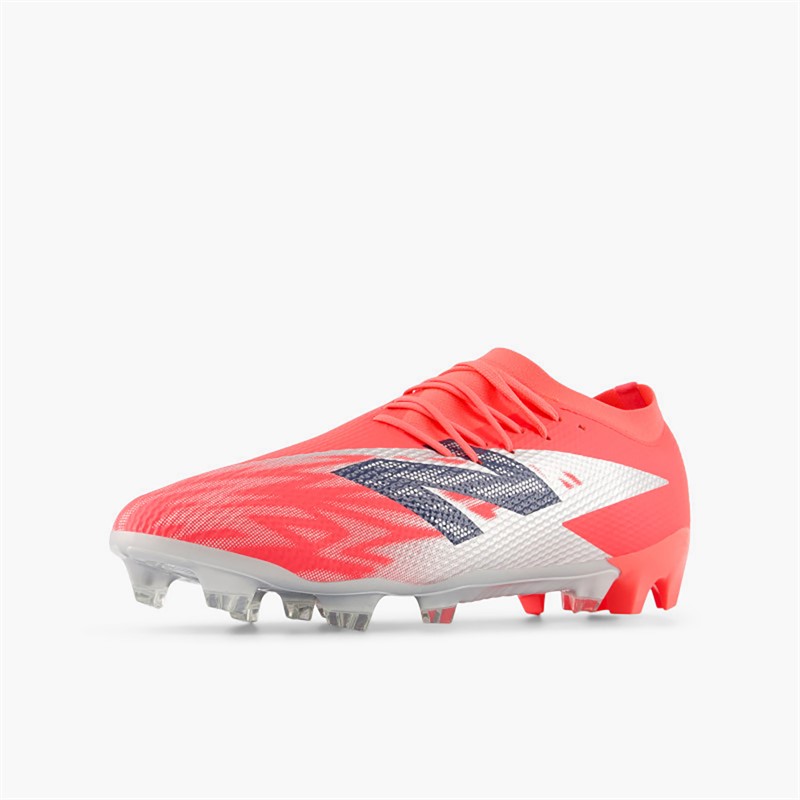 New Balance Mens Furon Team V8 FG Firm Ground Football Boots Energy Red/Nb Navy/Light Cyclone
