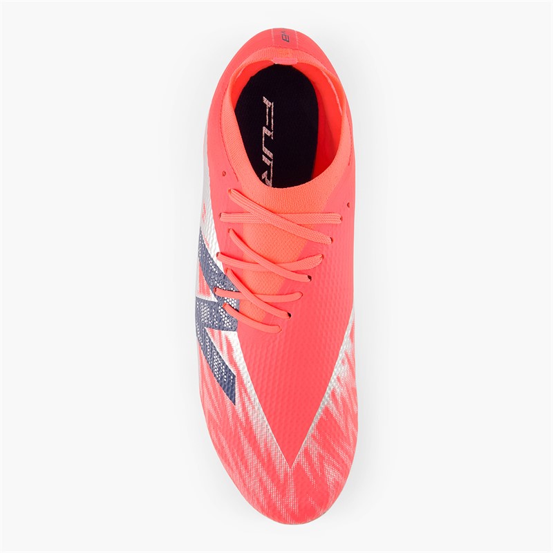 New Balance Mens Furon Team V8 FG Firm Ground Football Boots Energy Red/Nb Navy/Light Cyclone