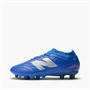 New Balance Kids Tekela Team V5 Low Laced FG Firm Ground Football Boots Blue Gemstone/Energy Red/Silver