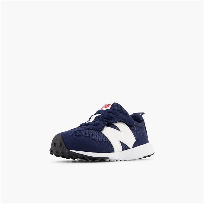 New Balance Infant 327 New-B Hook And Loop Trainers Navy/White