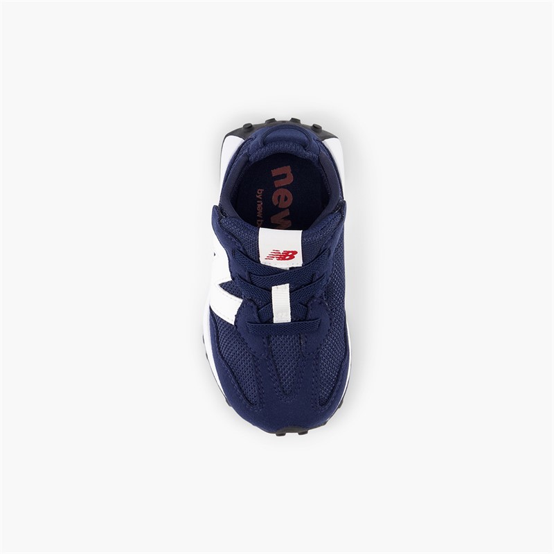 New Balance Infant 327 New-B Hook And Loop Trainers Navy/White