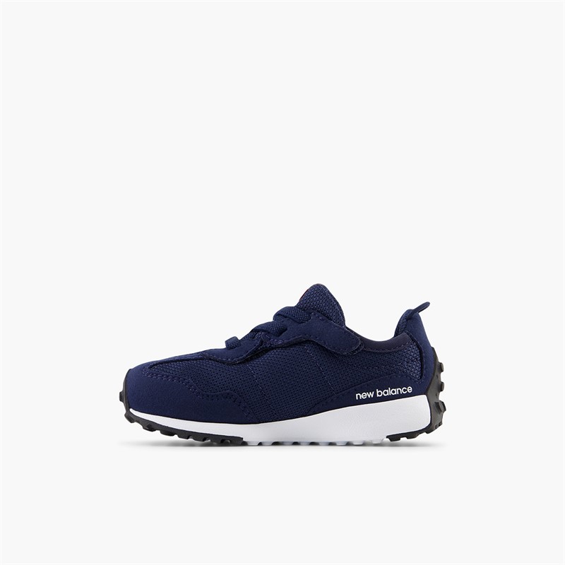 New Balance Infant 327 New-B Hook And Loop Trainers Navy/White