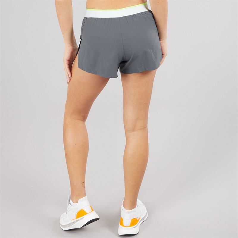 New Balance Womens London Edition Race Day Split Running Short Grey