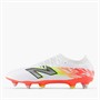New Balance Mens Furon Pro V8 SG Soft Ground Football Boots White/Energy Red/Hi Lite