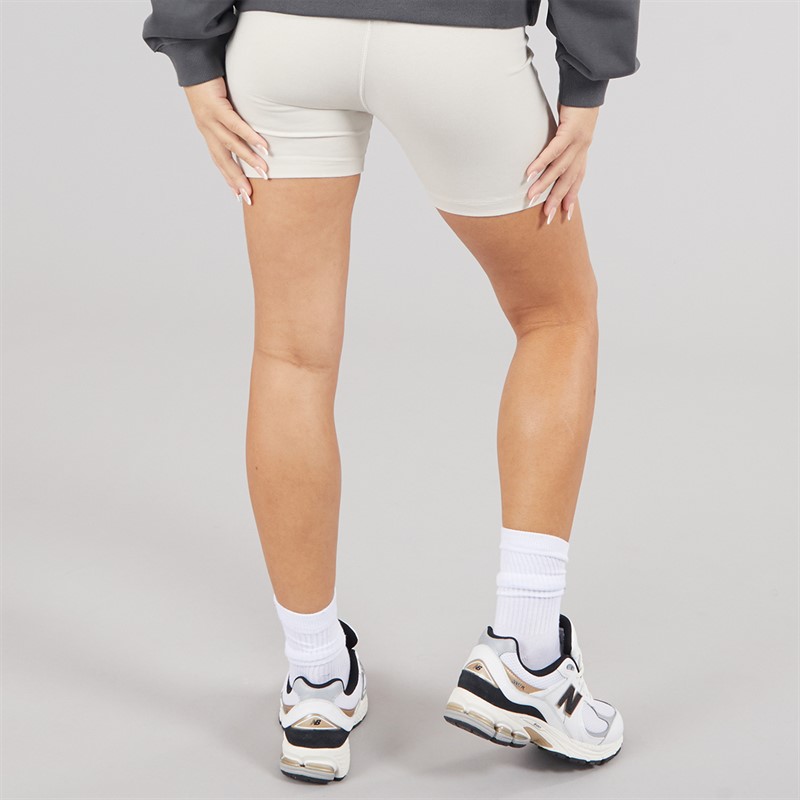 New Balance Womens Essentials Reimagined Archive Cotton Fitted Shorts Marine Blue Mist