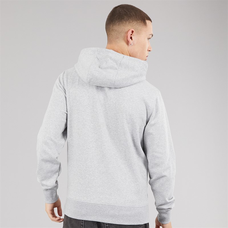 New Balance Mens Essentials Stacked Logo Hoodie Athletic Grey