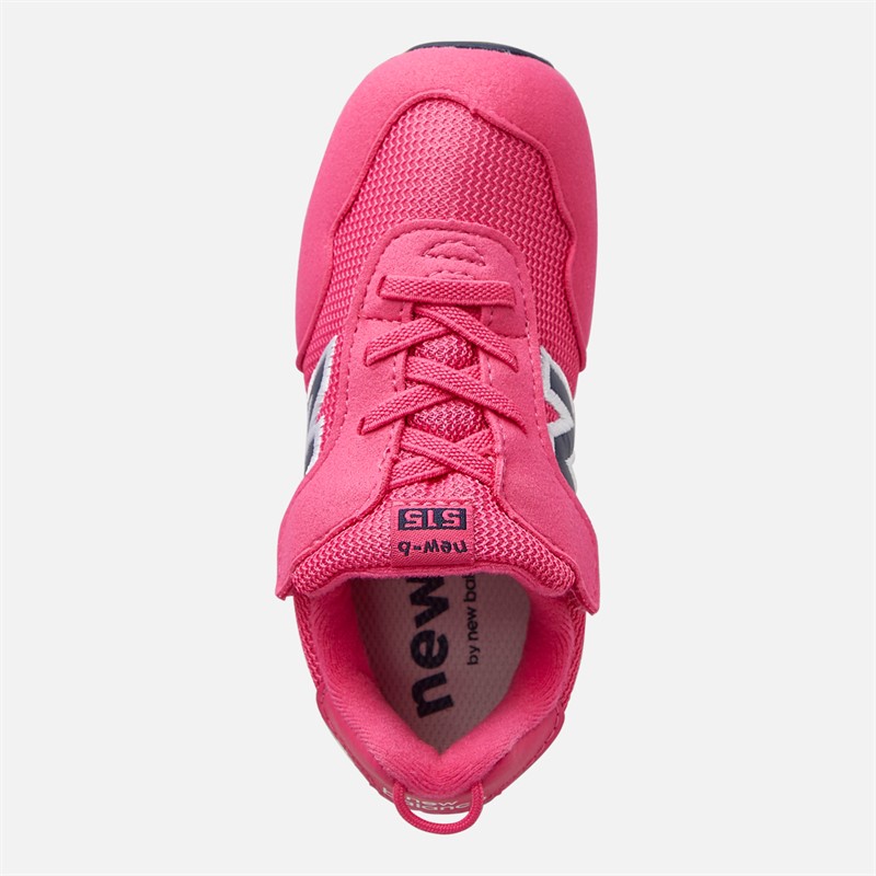 New Balance Infant 515 New-B Hook And Loop Trainers Pink