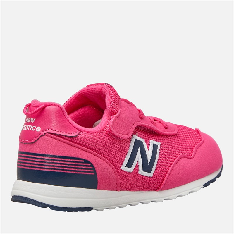 New Balance Infant 515 New-B Hook And Loop Trainers Pink