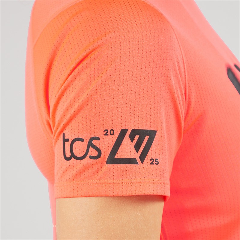 New Balance Womens London Edition Athletics Graphic Running T-Shirt Urgent Red