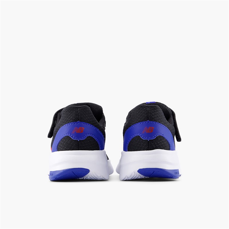 New Balance Kids 578 V1 Bungee Lace Strap Wide Fit Neutral Running Shoes Black/Blue/Red