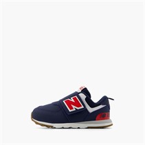 New Balance Infant 574 New-B Hook And Loop Trainers Nb Navy/Team Red