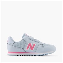 New Balance Girls 500 Hook And Loop Trainers Grey/Pink