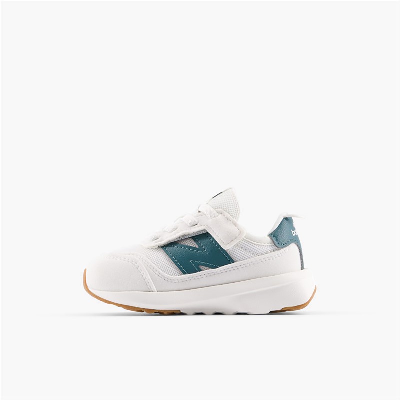 New Balance Infant 370 New-B Hook And Loop Trainers Sea Salt