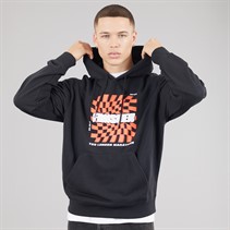 New Balance Mens London Edition Graphic Running Hoodie Black