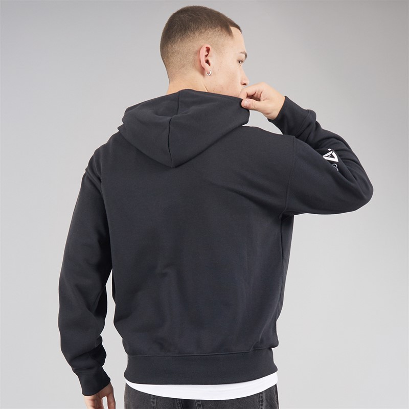New Balance Mens London Edition Graphic Running Hoodie Black