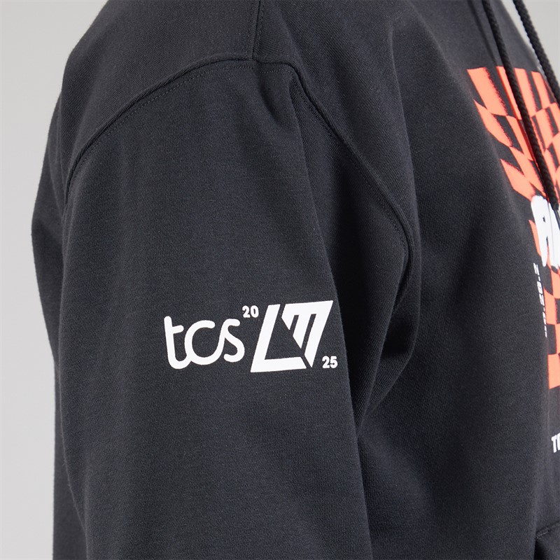 New Balance Mens London Edition Graphic Running Hoodie Black