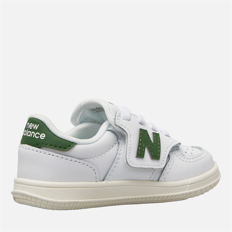 New Balance Infant T500 Trainers Dark Alpine Green/White
