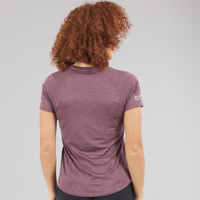 New Balance Womens London Edition Athletics Graphic Running T-Shirt Faded Purple