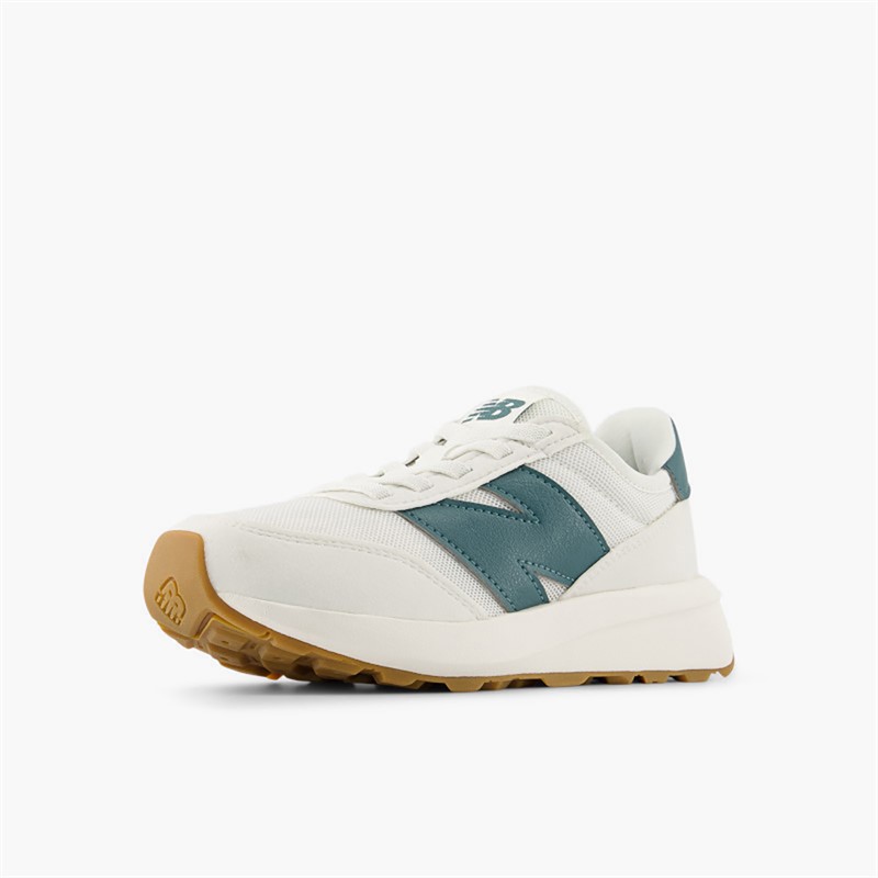 New Balance Kids 370 Bungee Lace Trainers Reflection/Sea Salt
