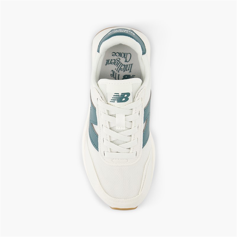 New Balance Kids 370 Bungee Lace Trainers Reflection/Sea Salt