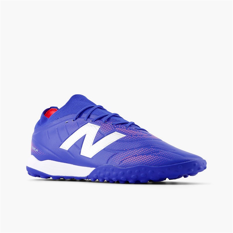 New Balance Mens Tekela Team V5 Low Laced TF Astro Football Boots Blue Gemstone/Energy Red/Silver