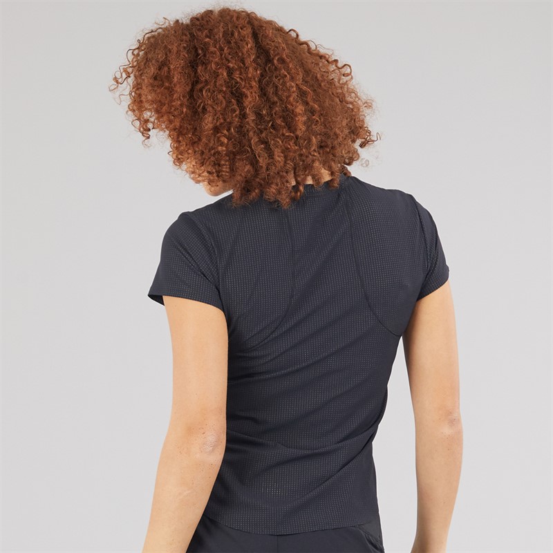 New Balance Womens London Edition Race Day Ultra Light Running T-Shirt Black