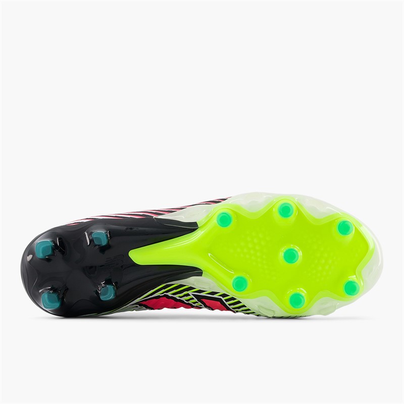 New Balance Mens Tekela Pro V4+ FG Firm Ground Football Boots White/Hi-Lite/Black