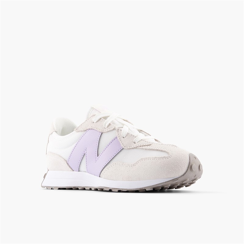 New Balance Junior 327 Trainers White Violet