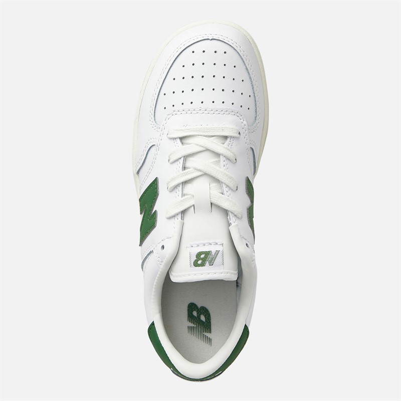 New Balance Kids T500 Trainers Dark Alpine Green/White