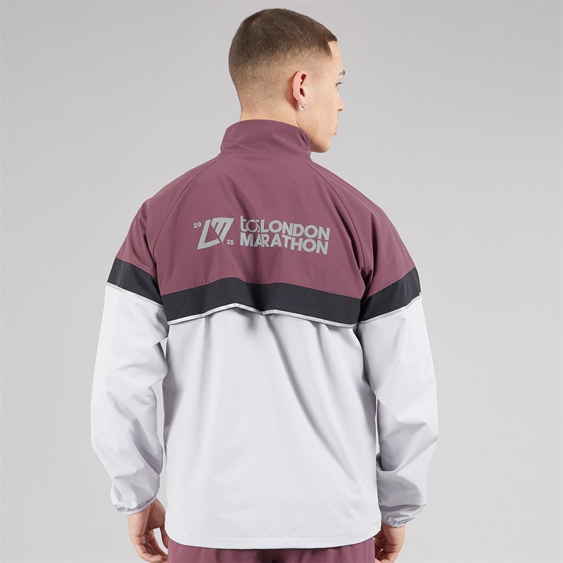 New Balance Mens London Edition Marathon Running Jacket Faded Purple