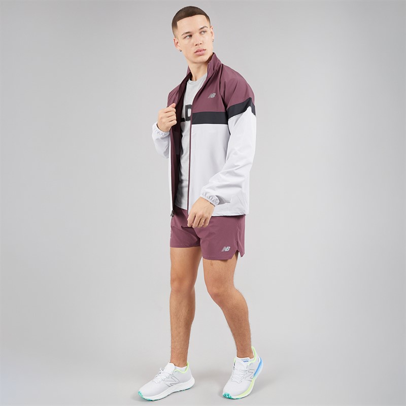 New Balance Mens London Edition Marathon Running Jacket Faded Purple