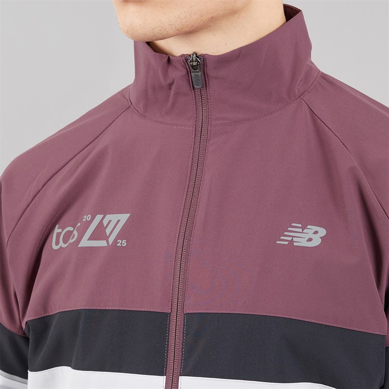 New Balance Mens London Edition Marathon Running Jacket Faded Purple