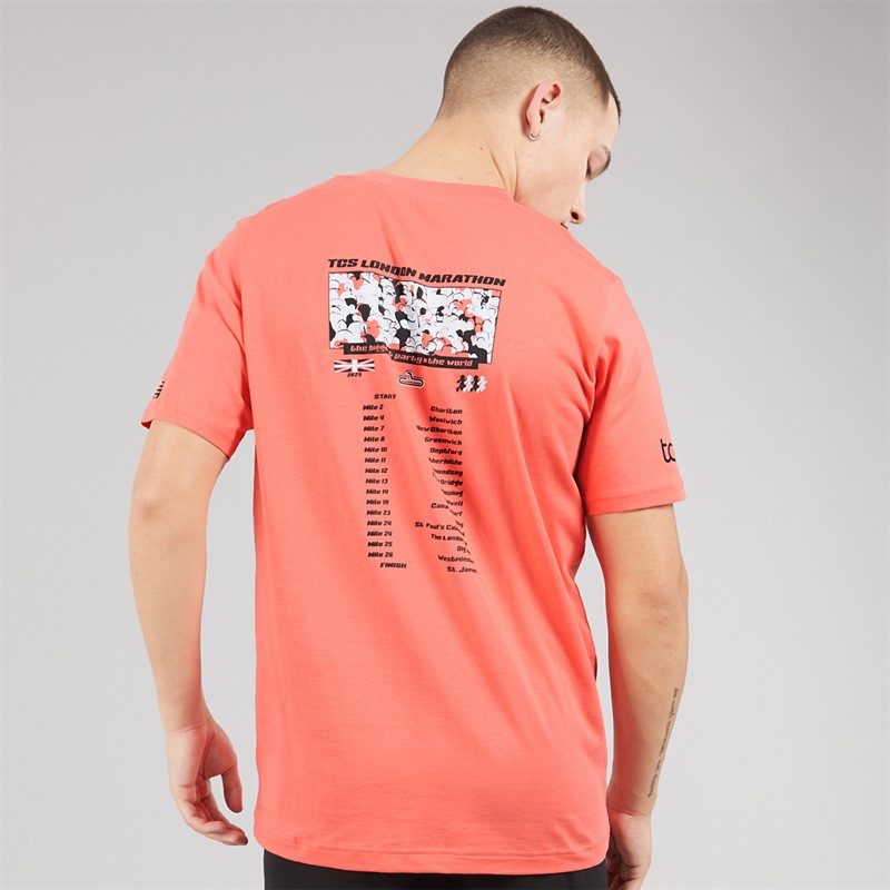 New Balance Mens London Edition Union Jack Graphic Running T-Shirt Red Black