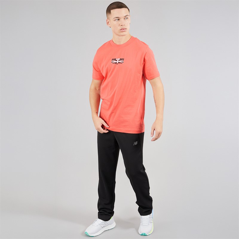 New Balance Mens London Edition Union Jack Graphic Running T-Shirt Red Black