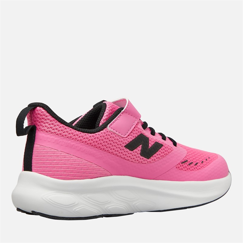 New Balance Girls Fresh Foam 625 Bungee Lace Strap Neutral Running Shoes Pink/Black/White