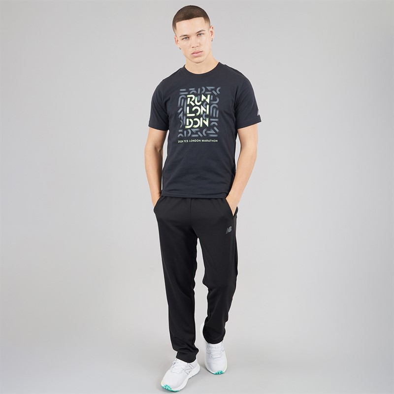 New Balance Mens London Edition Run London Graphic T-Shirt Black