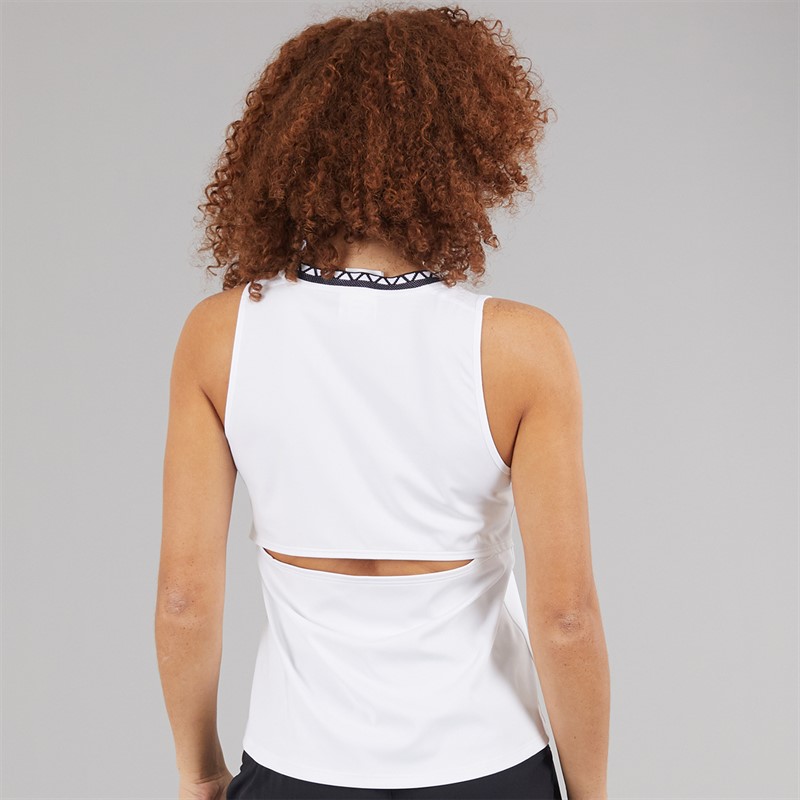 New Balance Womens Tournament Tennis Tank Top White
