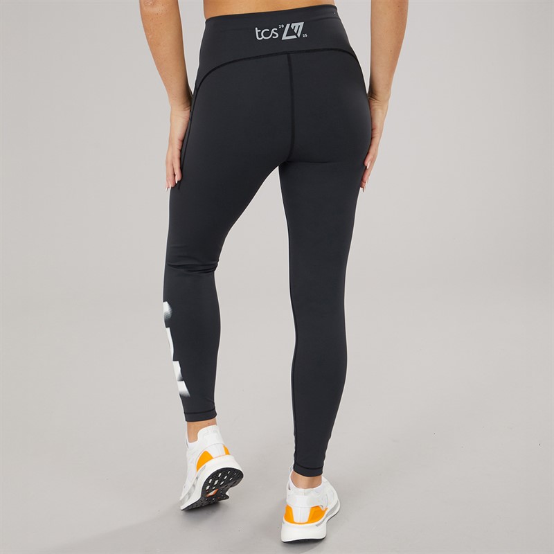 New Balance Womens London Edition Pocket Running Leggings Black