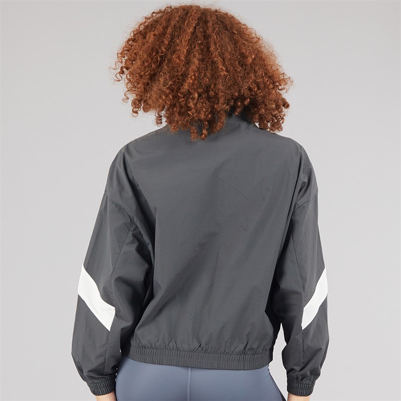 New Balance Womens Athletics Oversized 90s Woven Track Jacket Blacktop