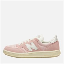 New Balance Junior Girls T500 Trainers White/Pink