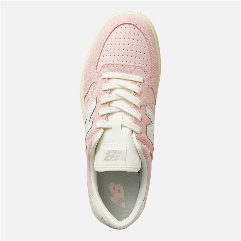 New Balance Junior Girls T500 Trainers White/Pink