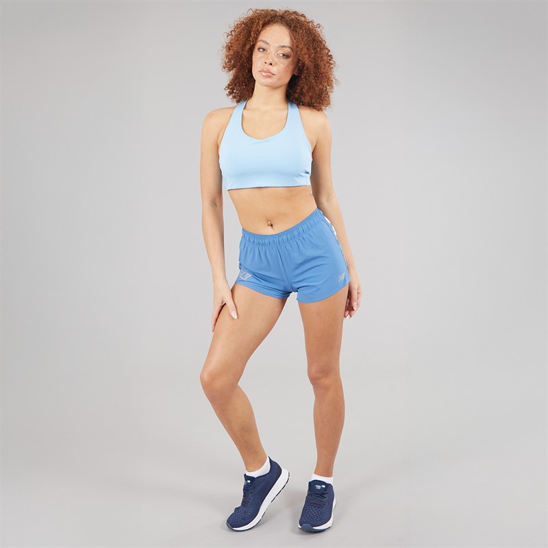 New Balance Womens London Edition RC 3 Inch Running Shorts Sea Salt