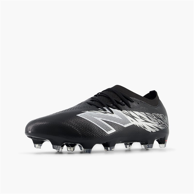 New Balance Mens Furon Pro V8 FG Firm Ground Football Boots Black/Metallic Silver/White