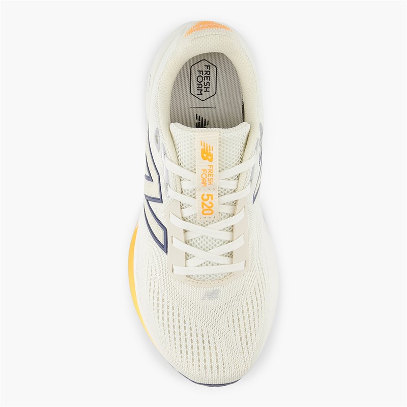 New Balance Womens 520 V9 Neutral Running Shoes Sea Salt/Orange/Navy
