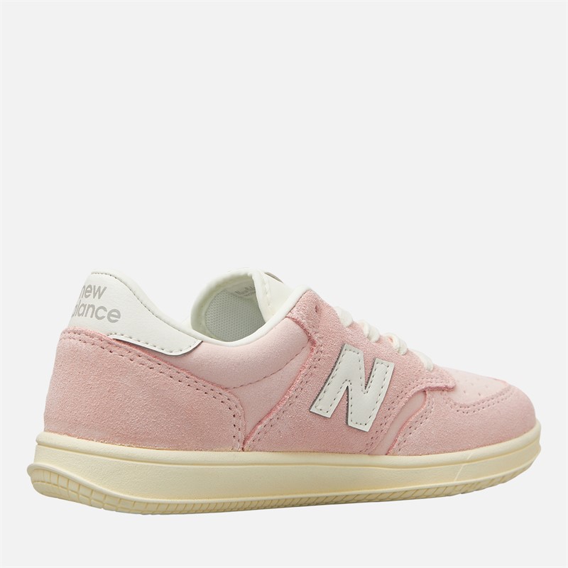 New Balance Girls T500 Trainers White/Pink