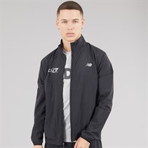 New Balance Mens London Edition Athletics Packable Running Jacket Black