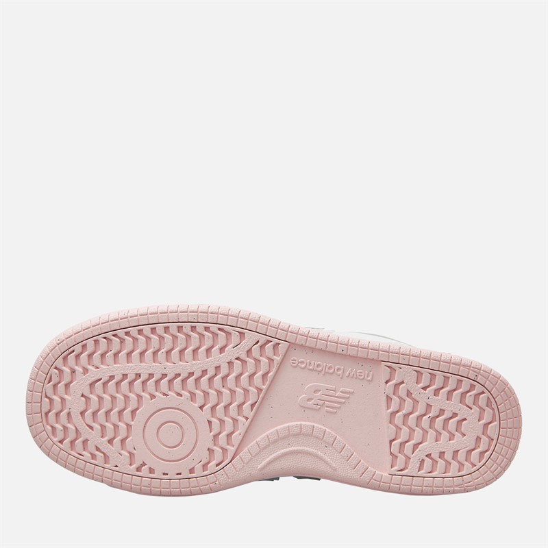 New Balance Girls B480 Trainers White/Rose Sugar