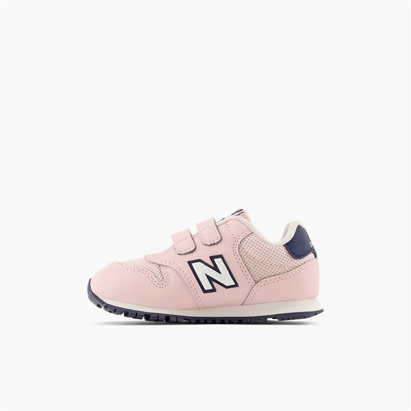 New Balance Infant Girls 500 Hook And Loop Trainers Pink/Blue