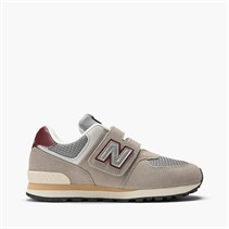 New Balance Kids 574 Hook And Loop Trainers Arid Stone/Yellow/Orange